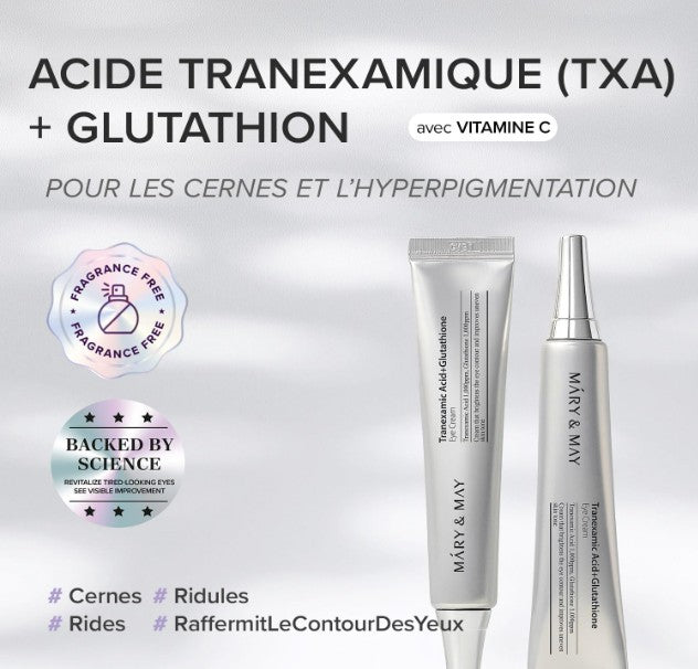 Mary&May - Crème contour des yeux à l’acide Tranexamique et au Glutathion-Lot de 2