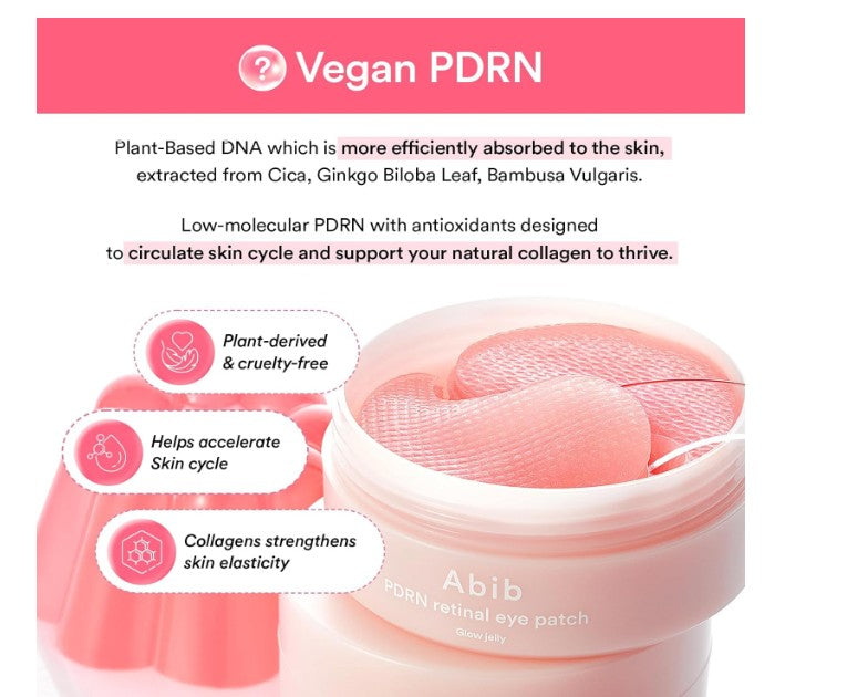 Abib - Patchs en gel pour les yeux au PDRN - 60 patchs