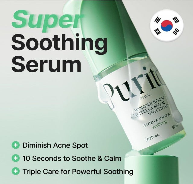 🌿 Purito Wonder Relief Centella Serum - Le Baume Apaisant Quotidien